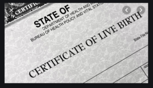 original birth certificate